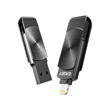 忆捷 苹果U盘 USB3.0 Lightning接口手机电脑两用优盘高速传输即插即用 i66Plus-1T