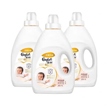 金纺衣物护理剂4L+4L纯净温和 新旧包装 温和护色 柔软