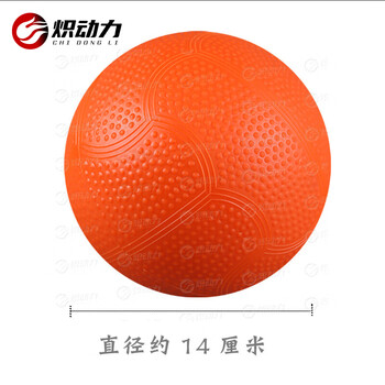 炽动力 中考专用充气实心球 软式比赛训练球软胶中考比赛训练专用球 2kg