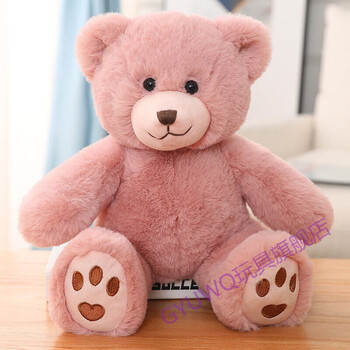 熊玩偶布娃娃小号抱抱熊书包挂饰女生生日礼物布娃娃毛绒公仔 粉色