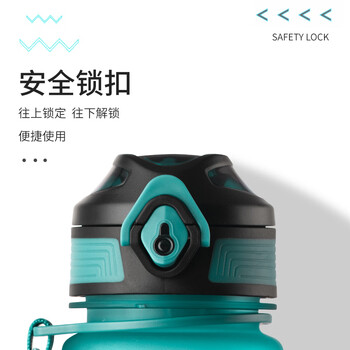 康知缘（KANGZYUAN）Tritan水杯1000ML杯子运动杯男女便携健身水壶直饮塑料杯 9082青