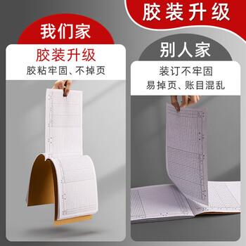 白金丽人 A4出入库登记本 店铺商品进货库存出入盘点登记本 5本装