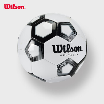 威尔胜（Wilson）威尔胜经典黑白五边形设计室外耐用足球PVC4号儿童青少年足球