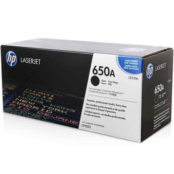 惠普(HP) 硒鼓 650A/CE270A 黑色原装硒鼓 (适用LaserJet CP5520) CE270A 黑色