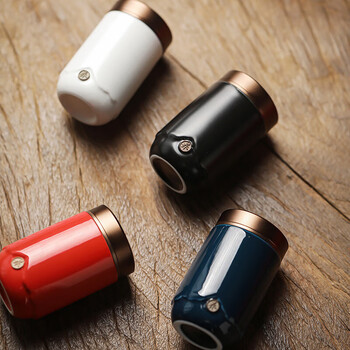 茶艺贵族随行四色小茶叶罐礼盒装家用旅行迷你密封罐合金罐口便携中式茶礼