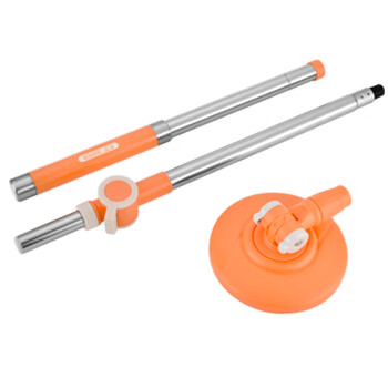 大卫旋转拖把原装T聚能杆子拖把配件 杆子+把盘（橘色）适配小木马