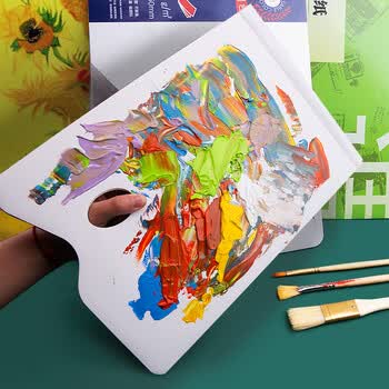 空色调色纸20张免洗调色盘可撕21*29.7cm调色板可揭式一次性美术生儿童绘画水粉丙烯油画调色本