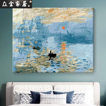 油彩画[模写] 宝藏湾数字油画diy蝴蝶邮票高难度填色画解压油画填充装饰画挂画