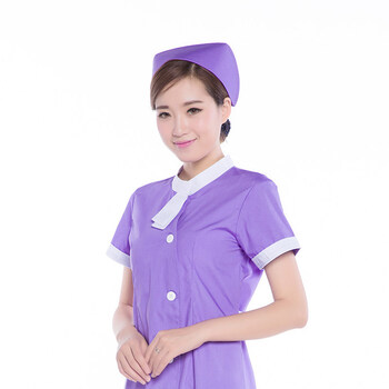 畅印2019新款四季护士帽子白色护士服配套帽护士长帽蓝色粉护士工作帽