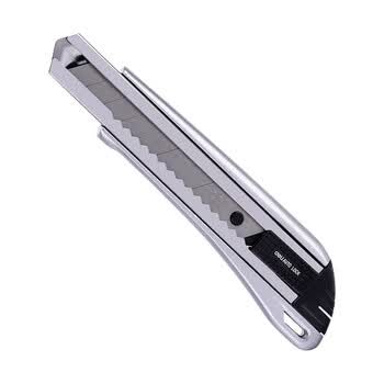 得力(deli)165mm大号金属美工刀办公家用裁纸刀2090  6把装