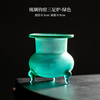 钧窑三足炉- 京东