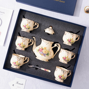 友来福欧式茶具套装英式下午茶茶杯陶瓷水杯具咖啡杯套装乔迁礼物
