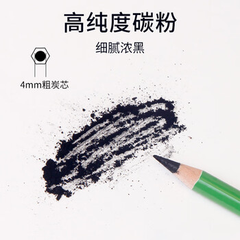 尼奥尼（NYONI）炭笔美术生专用素描铅笔初学者绘画速写学生联考艺考试专业工具-特软12支/盒