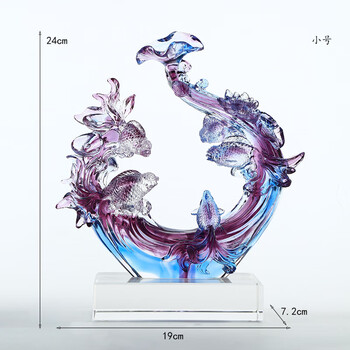 琉璃鱼摆件品牌及商品- 京东