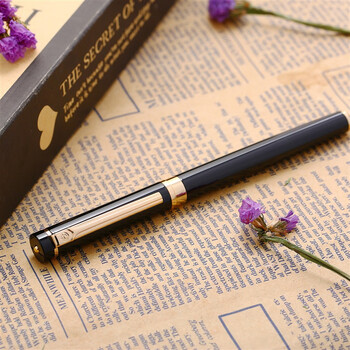 毕加索签字笔 商务办公礼品宝珠笔成人签名笔学生练字男女生日礼物0.5mm世纪先锋系列908亮黑