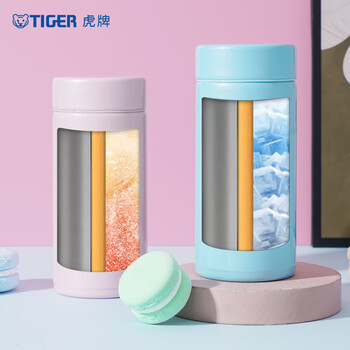 虎牌（TIGER）保温杯梦重力不锈钢真空水杯MMP-J20C-PS 200ML 贝壳粉