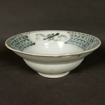 中國古陶磁器　清朝 青花椀 博古斎】 古陶磁 中国・清時代 康熙年制【青花十二花神杯