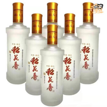 zoci湖北稻花香白酒珍品3號42度純糧濃香型白酒500ml6瓶整箱