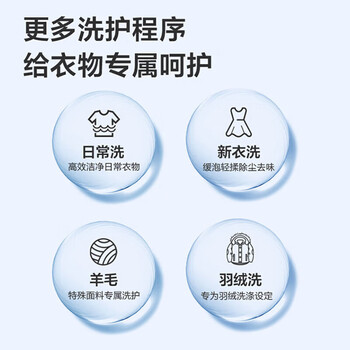 海尔（Haier）10KG公斤家用大容量一级能效BLDC变频顽渍洗羊毛洗羽绒洗滚筒洗衣机全自动 EG100MATE25W