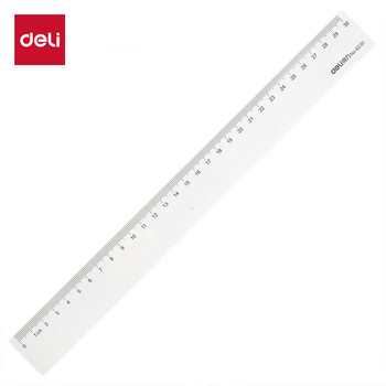 得力(deli)30cm办公通用直尺 考研高考中考测量绘图尺子 办公用品 尺子 得力(deli)30cm办公通用直尺 考研高考中考测量绘图尺子 办公用品 尺子
