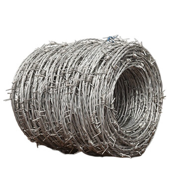 安晟达 围墙上刺绳铁蒺藜防盗护栏网果园公路安全防护防爬刺铁丝网热