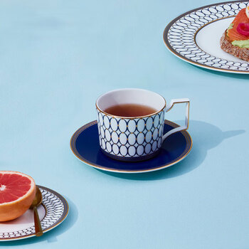 Wedgwood金粉年华午夜蓝杯碟组