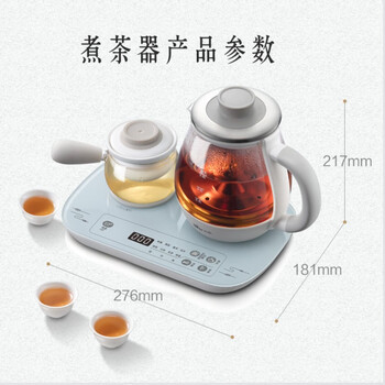 小熊 新中式煮茶器 0.8L 喷淋煮茶 茶汤分离 七大茶类 两种保温微电脑控制 ZCQ-A08E1 