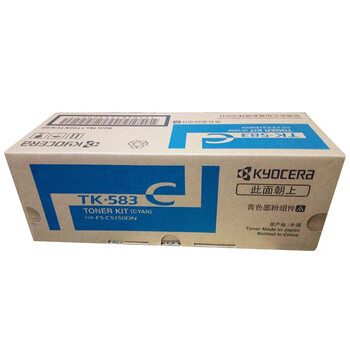 京瓷（KYOCERA）TK-583KCMY原装黑红黄青四色碳粉墨粉盒套装（适用FS-C5150DN打印机）黑色3500页/彩色2800页 