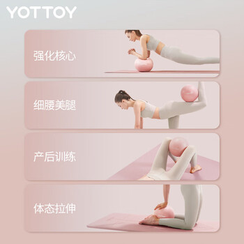 yottoy普拉提小球瑞士瑜伽球迷你25cm塑形蜂腰翘臀健身体操运动平衡球女 yottoy普拉提小球瑞士瑜伽球迷你25cm塑形蜂腰翘臀健身体操运动平衡球女