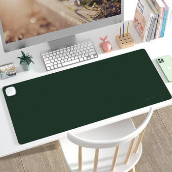 达尔优（dareu）【新国标3C认证】800*330*1.8mm快速加热鼠标垫大号 智能发热电脑键盘暖手书桌垫森绿色
