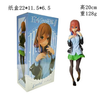 五等分的花嫁新娘手办摆件中野三玖模型五月摆件四叶婚纱新娘一花二乃周边车载公仔摆件中野三久 纸盒装 图片价格品牌报价 京东