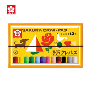 【全网低价】樱花(SAKURA)油画棒蜡笔 粗支款12色套装 儿童安全绘画画笔美术彩绘工具软性油性粉彩棒玩具礼物美术写生 【全网低价】樱花(SAKURA)油画棒蜡笔 粗支款12色套装 儿童安全绘画画笔美术彩绘工具软性油性粉彩棒玩具礼物美术写生