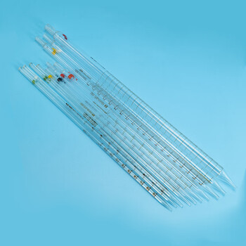 冰禹 AB40231 玻璃刻度吸管 滴管 长吸管具环标吸管 刻度吸量管 移液管 0.1ML（非A级）