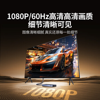 绿联Type-C手机无线投屏器HDMI高清同屏器 适用苹果华为小米手机电脑接电视显示器投影点对点传输35031