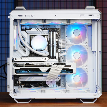 TCOMAS钛钽SJ-A080 360白色 一体式CPU水冷散热器 大冷头加厚冷排风扇ARGB光效 支持intel/AMD