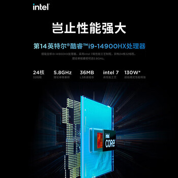 联想（Lenovo）拯救者Y9000P图形渲染笔记本电脑（I9-14900HX 64G 4T SSD RTX4090 2.5K屏）定制