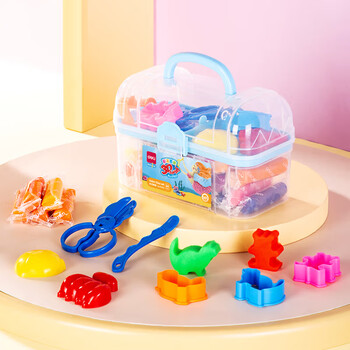 得力(deli)24色彩泥 橡皮泥非轻型粘土玩具手工DIY盒装黏土套装 手提收纳盒装儿童开学文具生日礼物蓝 得力(deli)24色彩泥 橡皮泥非轻型粘土玩具手工DIY盒装黏土套装 手提收纳盒装儿童开学文具生日礼物蓝