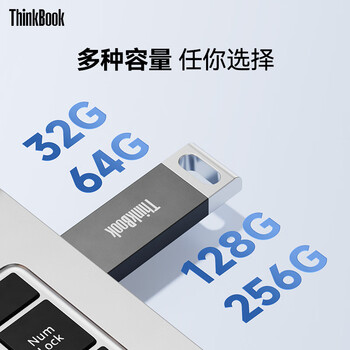 ThinkPad联想ThinkBook 8GB USB2.0 U盘 电脑u盘办公学习商务多功能大容量优盘车载U盘TSU10