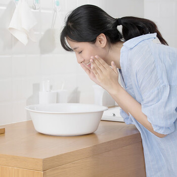 茶花 塑料简约耐用脸盆洗衣服泡脚 欧铂兹*圆盆S 116002