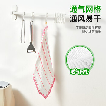 3M思高抹布洗碗布30*30cm3片装 瞬洁6层厨房吸水去油污抹布