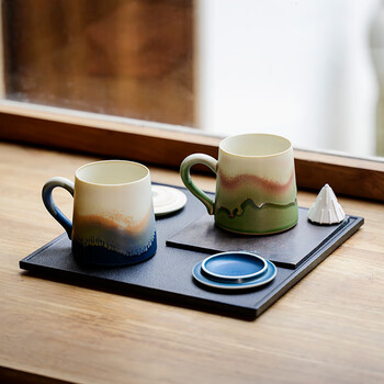 象上 陶瓷马克杯情侣对杯高颜值家用水杯新婚伴手礼结婚生日礼物