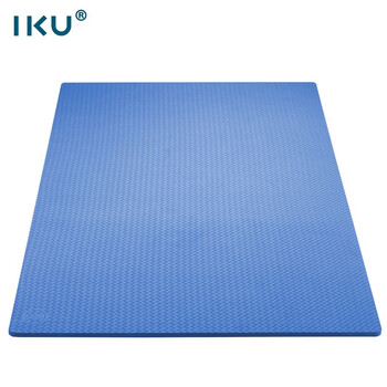IKU双人瑜伽垫加厚10mm舞蹈训练儿童爬行多功能家庭运动健身垫子蓝
