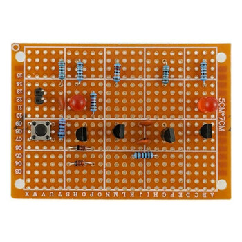 诺然 洞洞板制作套件新手焊接练习电路板路初学者学生DIY电子TZ-WNB-9 洞洞板6件套件（电木板）