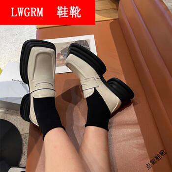 鞋靴>时尚女鞋>女士单鞋>女士乐福鞋/豆豆鞋>lwgrm>lwgrm宽松大头女鞋