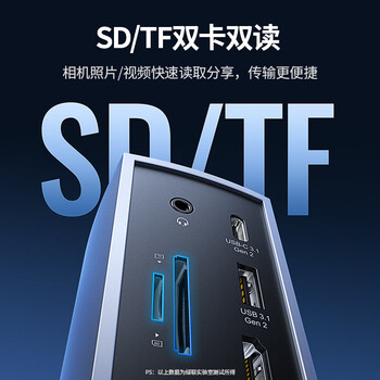 绿联Type-C电脑桌面立式扩展坞USB-C转HDMI/VGA千兆网口4K双屏转接头多功能分线器适用苹果15/16Mac