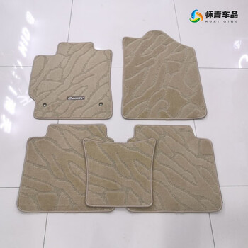 绒面地毯式原厂脚垫丰田06款六代凯美瑞脚垫12款七代凯美瑞脚 米色 06