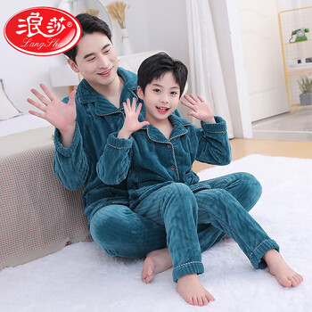 父子睡衣冬型号规格- 京东