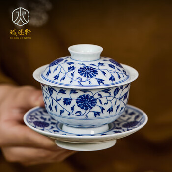 青花缠枝莲- 京东