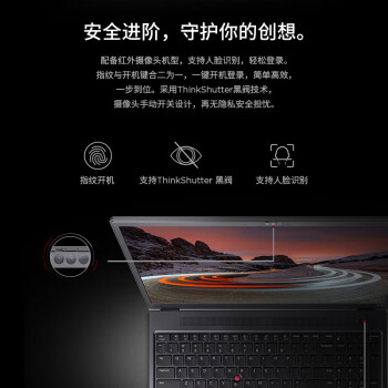 ThinkPadP16v 联想笔记本电脑 高性能设计师工作站 13代酷睿i7 32G 1T RTXA1000商务办公本