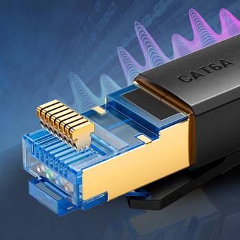 威迅超六类双屏蔽工业拖链高柔网络跳线IBTBH黑色2米 威迅超六类双屏蔽工业拖链高柔网络跳线IBTBH黑色2米